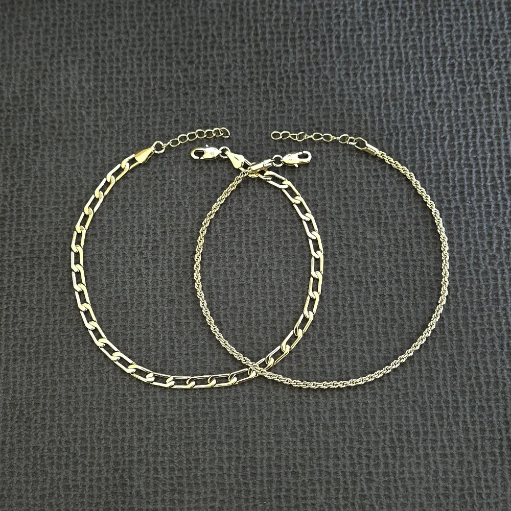 Aquamir Waterproof Double✌️Gold💛 Anklet🦶 Set - NIB - Picture 11 of 16